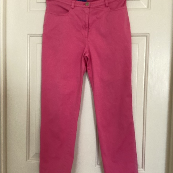 Tori Richard Pink Straight Leg Pants Sz 2 - Picture 1 of 12
